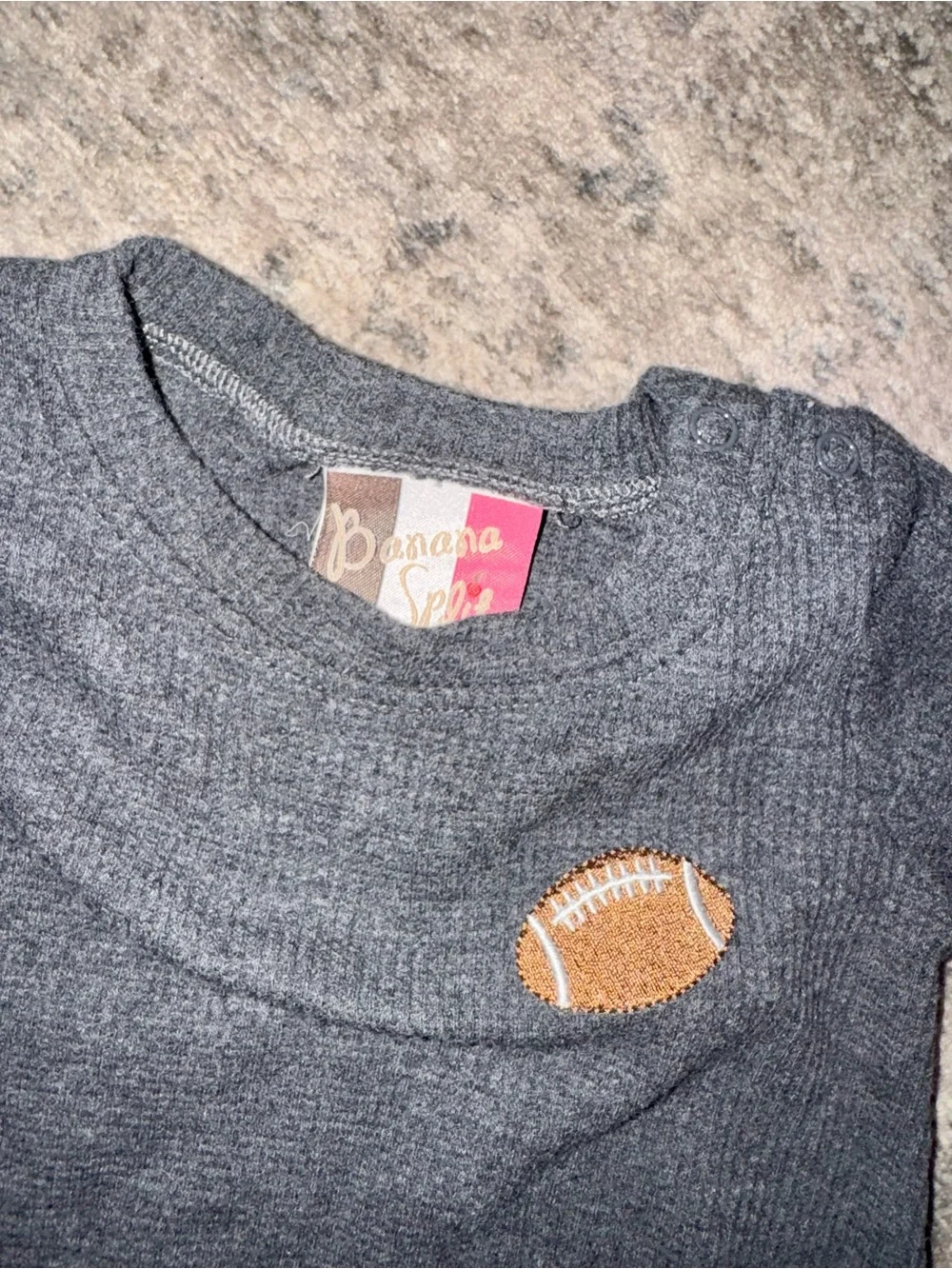 Long-Sleeve Football Patch Bodysuit